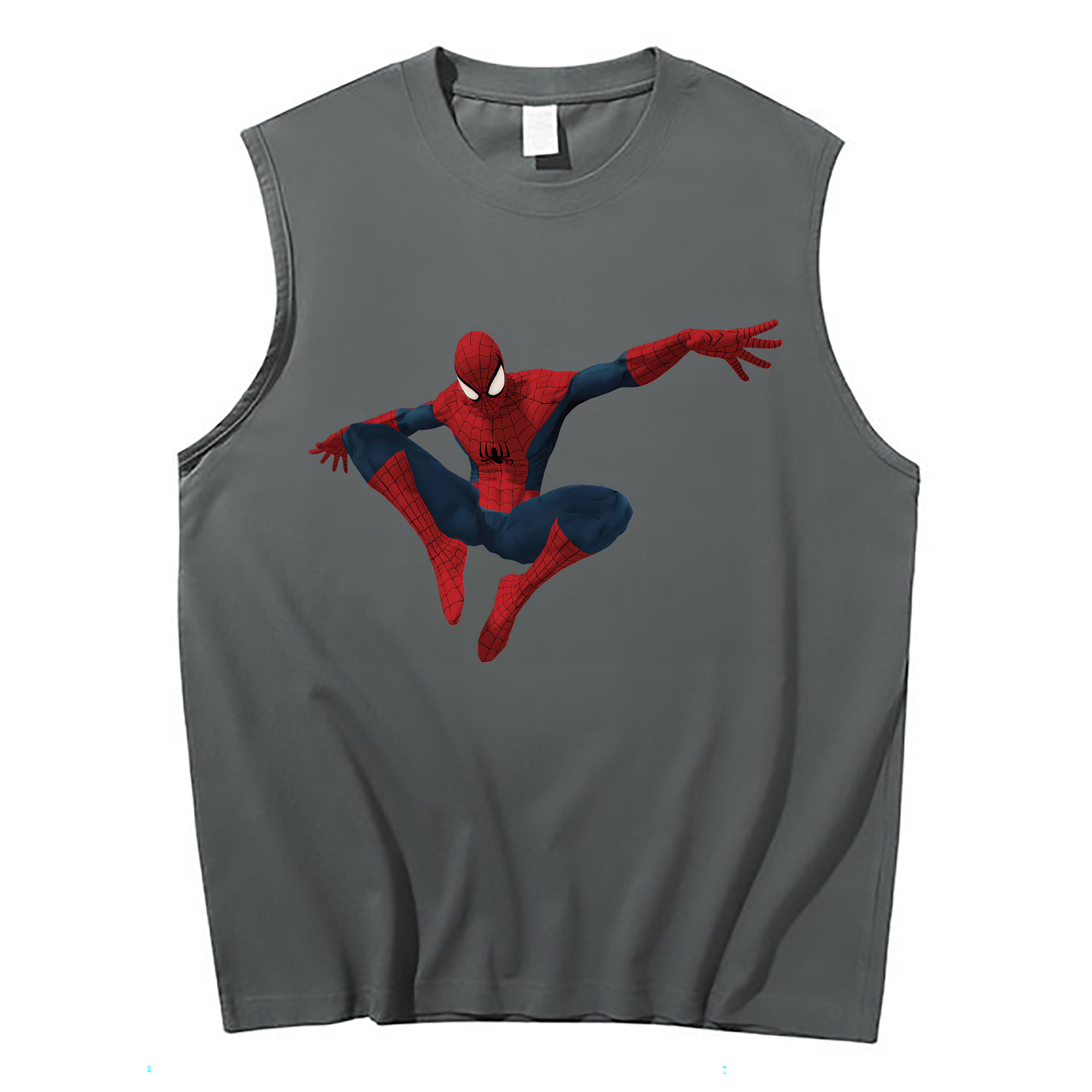 （画像用） Spider Man スパイダーマン コットン100％タンクトップ（フロントプリント）